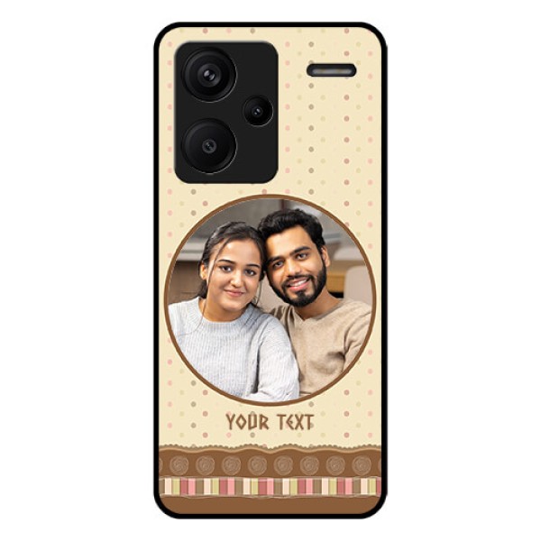 Xiaomi Redmi Note 13 Pro Plus 5G Custom Glass Phone Case - Brown Dotted Mobile Case Design Xiaomi Redmi Note 13 Pro Plus 5G Custom Glass Phone Case - Brown Dotted Mobile Case Design