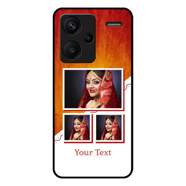 Xiaomi Redmi Note 13 Pro Plus 5G Custom Glass Phone Case - Wedding Memories Design