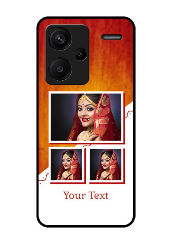 Xiaomi Redmi Note 13 Pro Plus 5G Custom Glass Phone Case - Wedding Memories Design