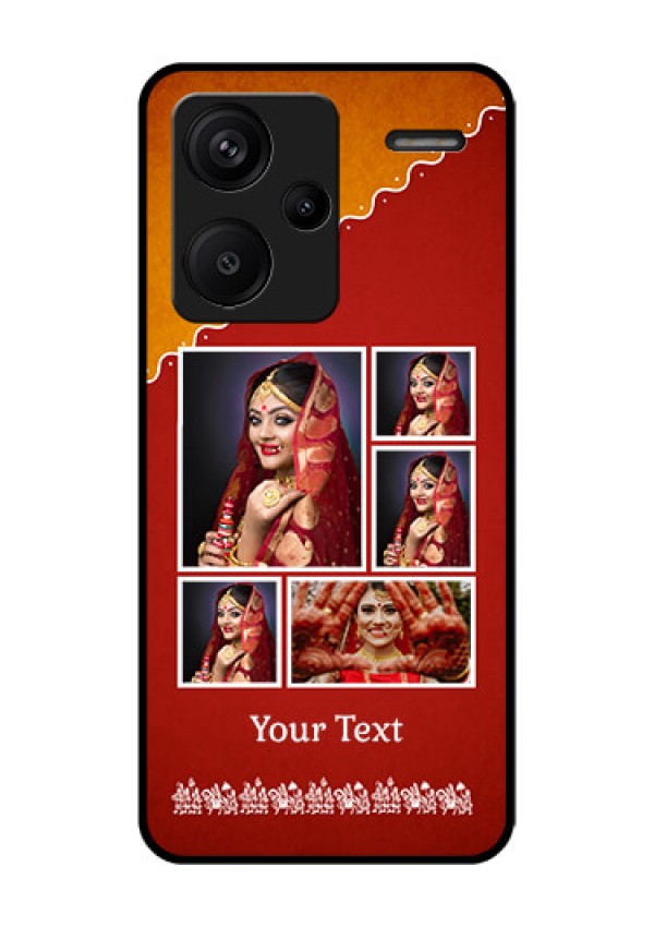 Xiaomi Redmi Note 13 Pro Plus 5G Custom Glass Phone Case - Wedding Pic Upload Design