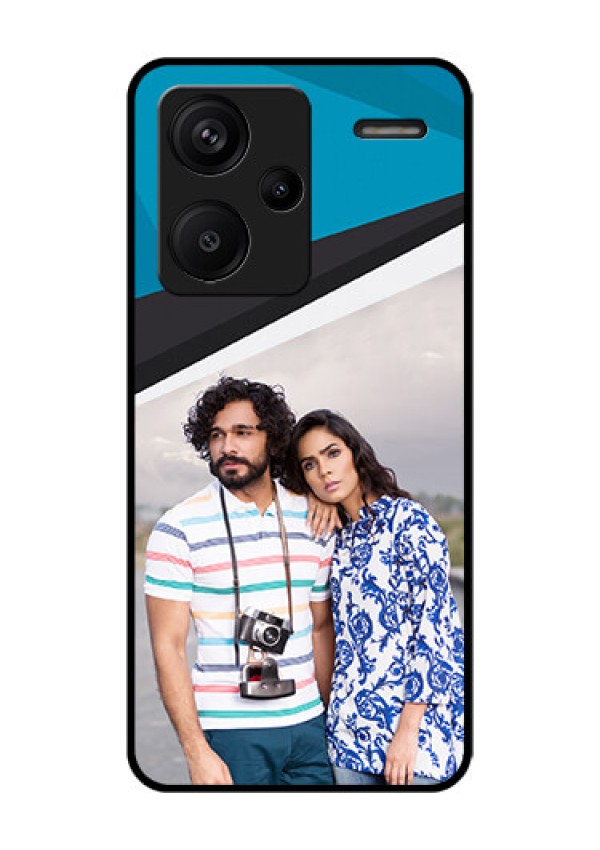 Xiaomi Redmi Note 13 Pro Plus 5G Custom Glass Phone Case - Simple Pattern Photo Upload Design