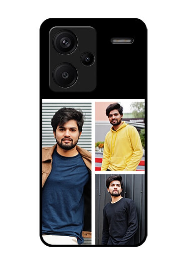 Xiaomi Redmi Note 13 Pro Plus 5G Custom Glass Phone Case - Upload Multiple Picture Design