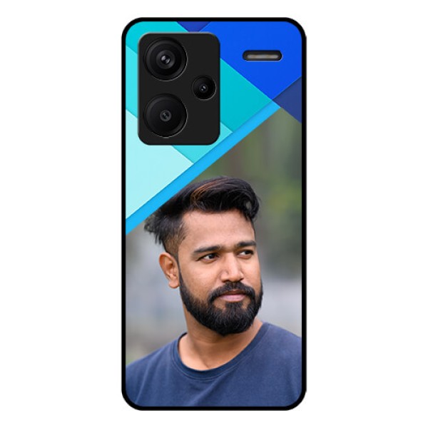 Xiaomi Redmi Note 13 Pro Plus 5G Custom Glass Phone Case - Blue Pattern Design Xiaomi Redmi Note 13 Pro Plus 5G Custom Glass Phone Case - Blue Pattern Design