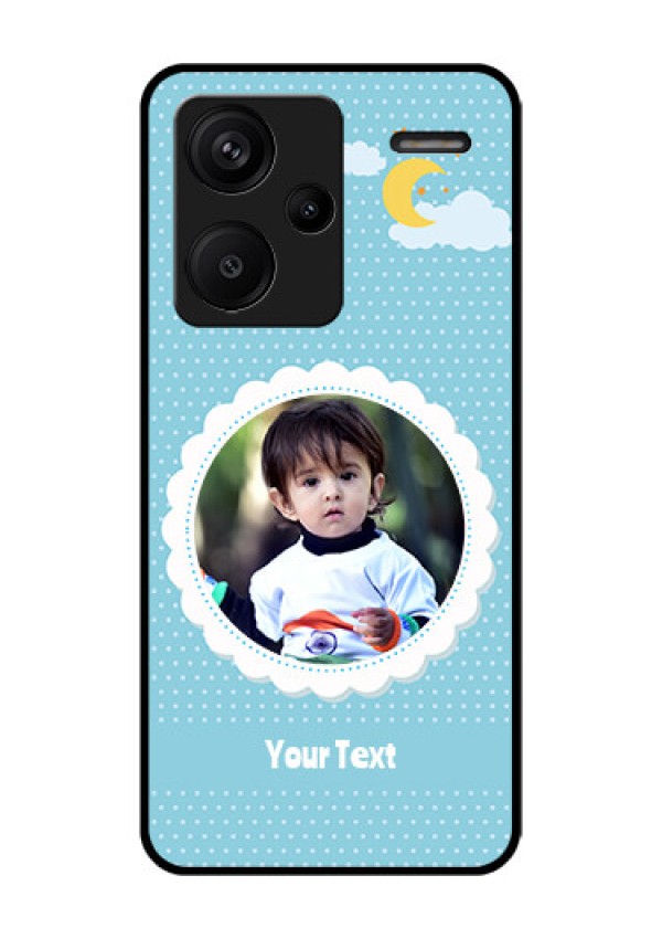 Xiaomi Redmi Note 13 Pro Plus 5G Custom Glass Phone Case - Violet Pattern Design