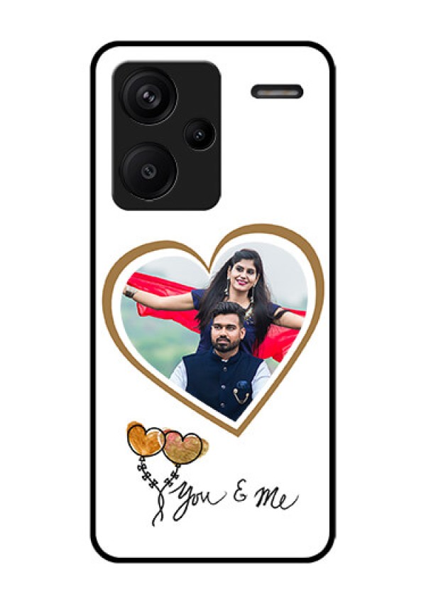 Xiaomi Redmi Note 13 Pro Plus 5G Custom Glass Phone Case - You & Me Design
