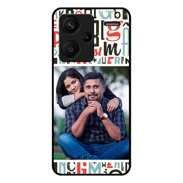 Xiaomi Redmi Note 13 Pro Plus 5G Custom Glass Phone Case - Alphabet Design