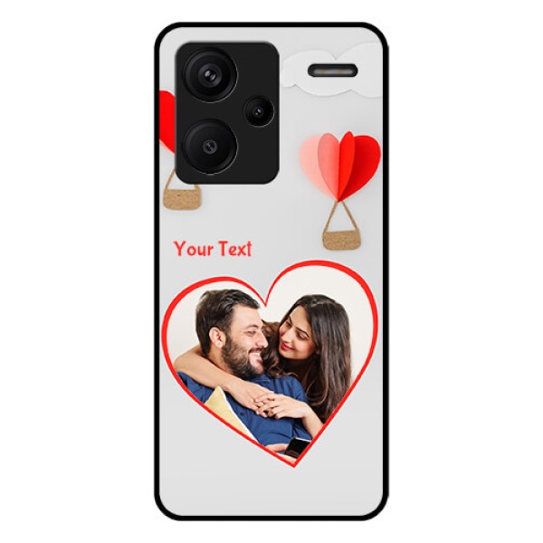 Xiaomi Redmi Note 13 Pro Plus 5G Custom Glass Phone Case - Parachute Love Design Xiaomi Redmi Note 13 Pro Plus 5G Custom Glass Phone Case - Parachute Love Design