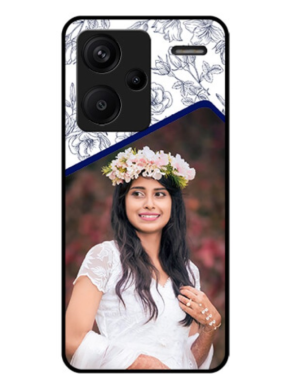 Custom Xiaomi Redmi Note 13 Pro Plus 5G Custom Glass Phone Case - Classy Floral Design
