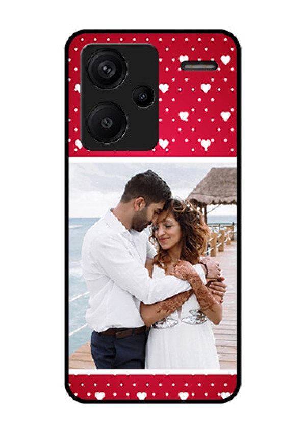 Xiaomi Redmi Note 13 Pro Plus 5G Custom Glass Phone Case - Hearts Mobile Case Design
