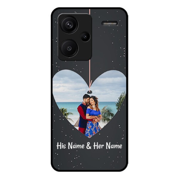 Xiaomi Redmi Note 13 Pro Plus 5G Custom Glass Phone Case - Hanging Heart Design Xiaomi Redmi Note 13 Pro Plus 5G Custom Glass Phone Case - Hanging Heart Design