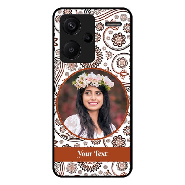 Xiaomi Redmi Note 13 Pro Plus 5G Custom Glass Phone Case - Abstract Flower Design Xiaomi Redmi Note 13 Pro Plus 5G Custom Glass Phone Case - Abstract Flower Design