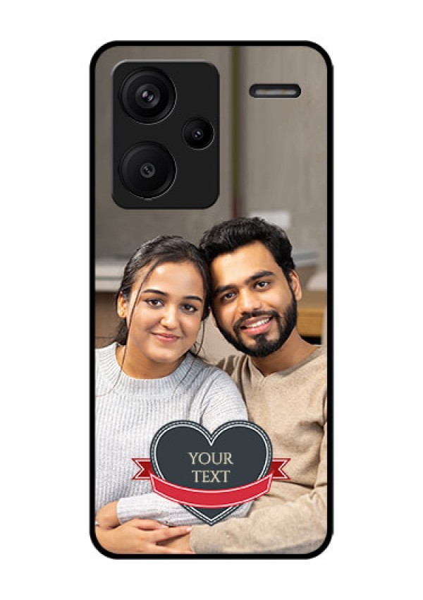 Xiaomi Redmi Note 13 Pro Plus 5G Custom Glass Phone Case - Just Married Couple Design