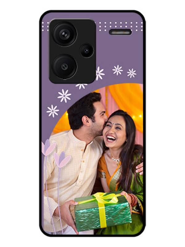 Custom Xiaomi Redmi Note 13 Pro Plus 5G Custom Glass Phone Case - Lavender Flowers Design