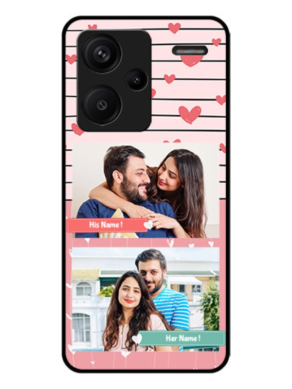 Custom Xiaomi Redmi Note 13 Pro Plus 5G Custom Glass Phone Case - Photo With Heart Design