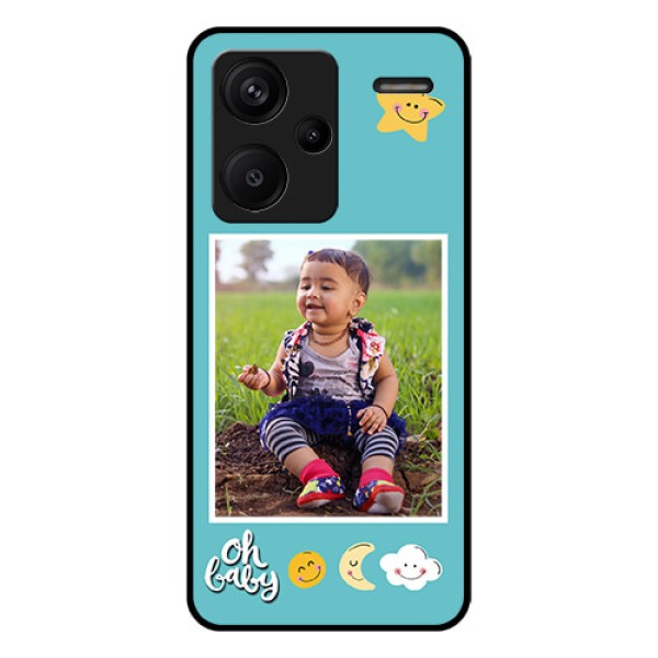Xiaomi Redmi Note 13 Pro Plus 5G Custom Glass Phone Case - Smiley Kids Stars Design Xiaomi Redmi Note 13 Pro Plus 5G Custom Glass Phone Case - Smiley Kids Stars Design