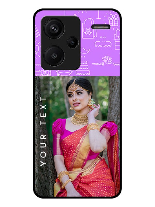 Custom Xiaomi Redmi Note 13 Pro Plus 5G Custom Glass Phone Case - Birthday Icons Design