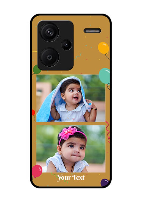 Xiaomi Redmi Note 13 Pro Plus 5G Custom Glass Phone Case - Image Holder With Birthday Celebrations Design