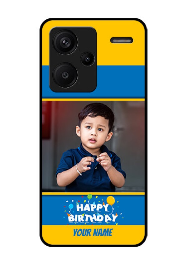 Xiaomi Redmi Note 13 Pro Plus 5G Custom Glass Phone Case - Birthday Wishes Design