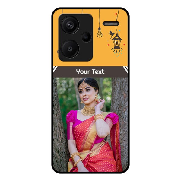 Xiaomi Redmi Note 13 Pro Plus 5G Custom Glass Phone Case - With Family Picture And Icons