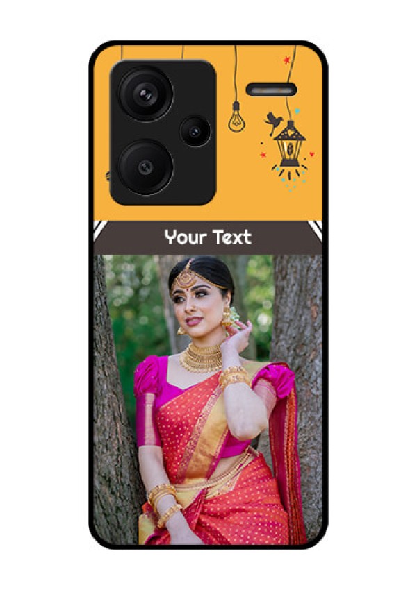 Xiaomi Redmi Note 13 Pro Plus 5G Custom Glass Phone Case - With Family Picture And Icons