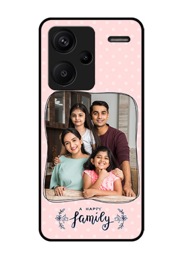 Xiaomi Redmi Note 13 Pro Plus 5G Custom Glass Phone Case - Family With Dots Design