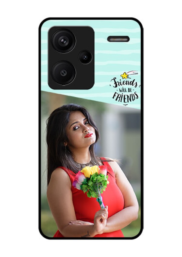 Xiaomi Redmi Note 13 Pro Plus 5G Custom Glass Phone Case - Friends Picture Icon Design