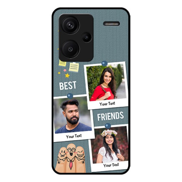Xiaomi Redmi Note 13 Pro Plus 5G Custom Glass Phone Case - Sticky Frames And Friendship Design Xiaomi Redmi Note 13 Pro Plus 5G Custom Glass Phone Case - Sticky Frames And Friendship Design