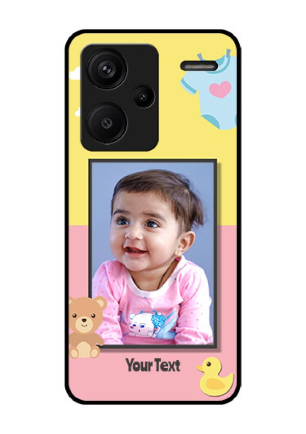 Xiaomi Redmi Note 13 Pro Plus 5G Custom Glass Phone Case - Kids 2 Color Design