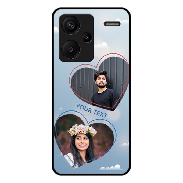 Xiaomi Redmi Note 13 Pro Plus 5G Custom Glass Phone Case - Blue Color Couple Design Xiaomi Redmi Note 13 Pro Plus 5G Custom Glass Phone Case - Blue Color Couple Design