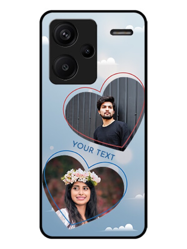 Custom Xiaomi Redmi Note 13 Pro Plus 5G Custom Glass Phone Case - Blue Color Couple Design