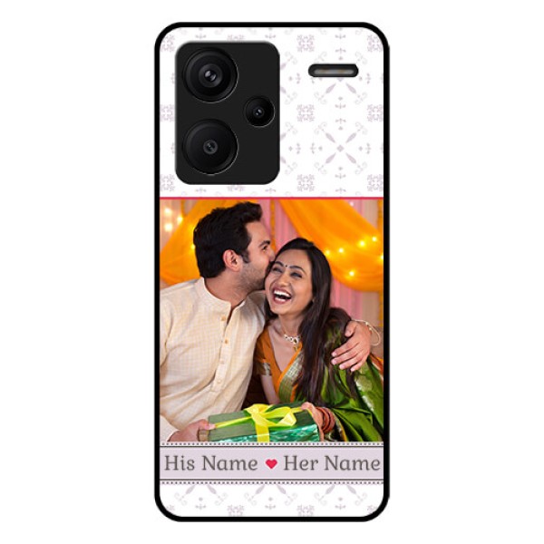 Xiaomi Redmi Note 13 Pro Plus 5G Custom Glass Phone Case - With Photo And Ethnic Design Xiaomi Redmi Note 13 Pro Plus 5G Custom Glass Phone Case - With Photo And Ethnic Design