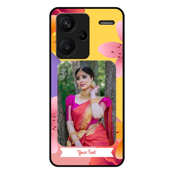 Xiaomi Redmi Note 13 Pro Plus 5G Custom Glass Phone Case - 3 Image With Vintage Floral Design Xiaomi Redmi Note 13 Pro Plus 5G Custom Glass Phone Case - 3 Image With Vintage Floral Design