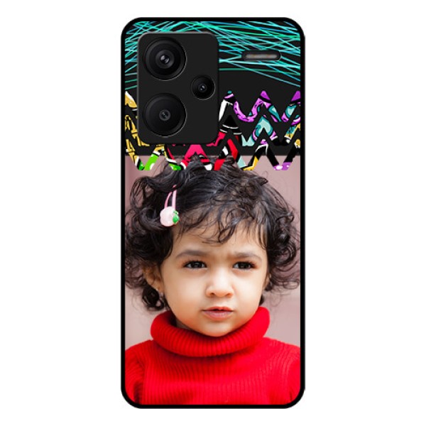 Xiaomi Redmi Note 13 Pro Plus 5G Custom Glass Phone Case - Neon Abstract Design