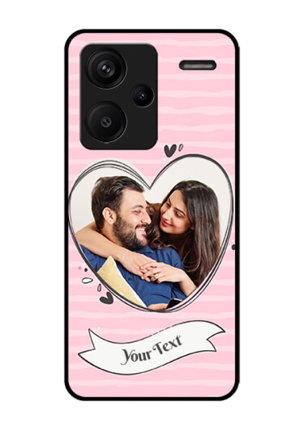 Xiaomi Redmi Note 13 Pro Plus 5G Custom Glass Phone Case - Vintage Heart Design