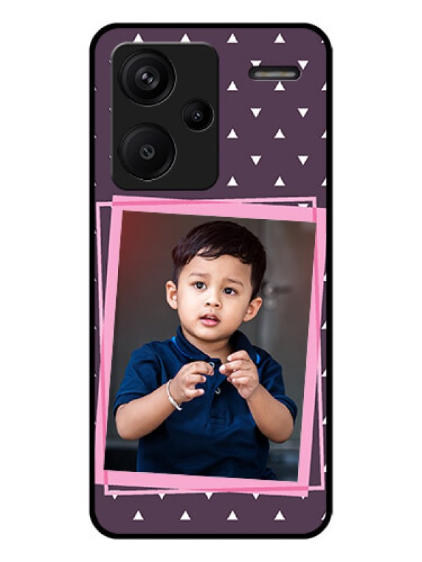 Custom Xiaomi Redmi Note 13 Pro Plus 5G Custom Glass Phone Case - Triangle Pattern Dotted Design