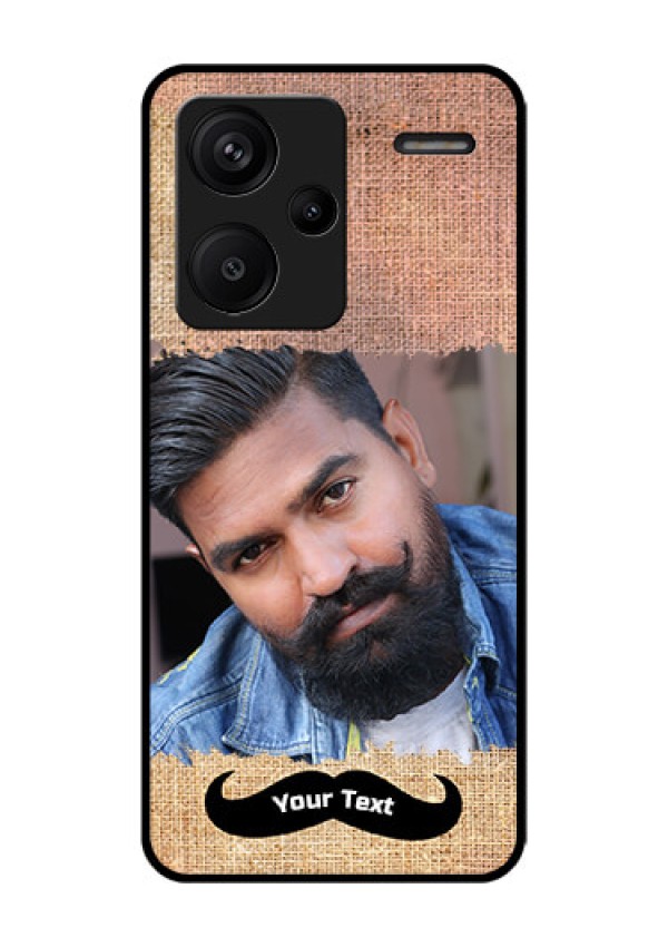 Xiaomi Redmi Note 13 Pro Plus 5G Custom Glass Phone Case - With Texture Design
