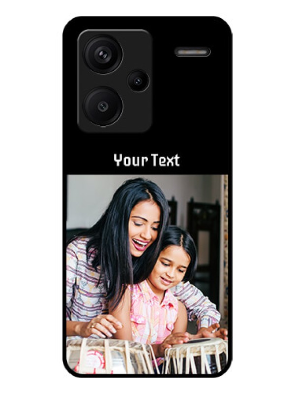 Custom Xiaomi Redmi Note 13 Pro Plus 5G Custom Glass Phone Case - Photo With Name Design