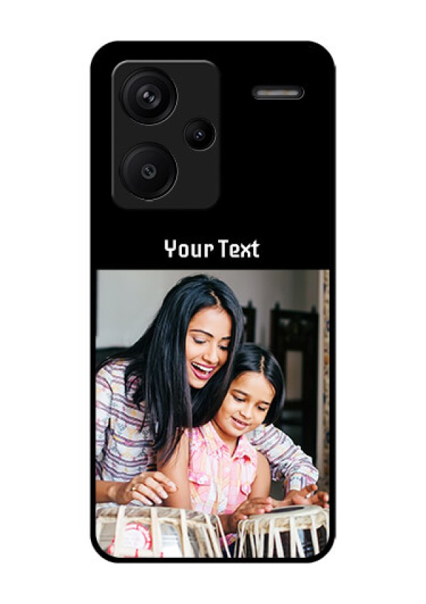 Xiaomi Redmi Note 13 Pro Plus 5G Custom Glass Phone Case - Photo With Name Design