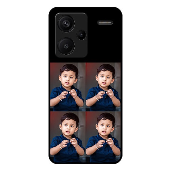 Xiaomi Redmi Note 13 Pro Plus 5G Custom Glass Phone Case - 4 Image Holder Design