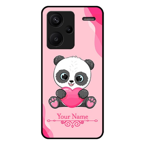 Xiaomi Redmi Note 13 Pro Plus 5G Custom Glass Phone Case - Cute Panda Design Xiaomi Redmi Note 13 Pro Plus 5G Custom Glass Phone Case - Cute Panda Design