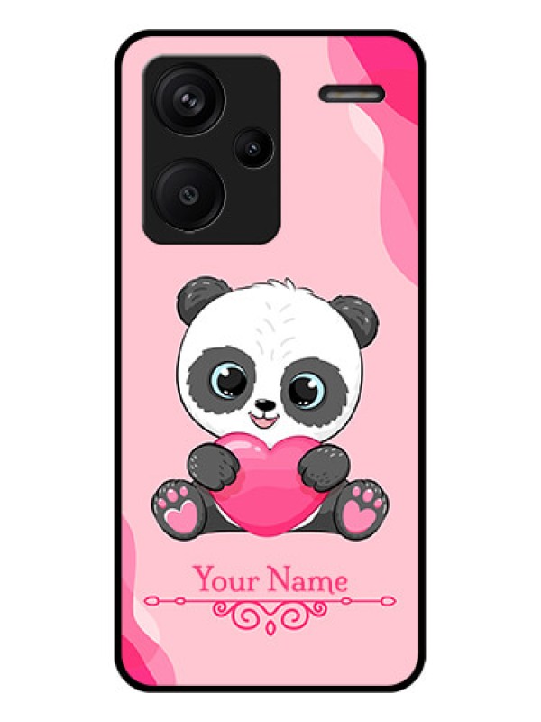 Custom Xiaomi Redmi Note 13 Pro Plus 5G Custom Glass Phone Case - Cute Panda Design