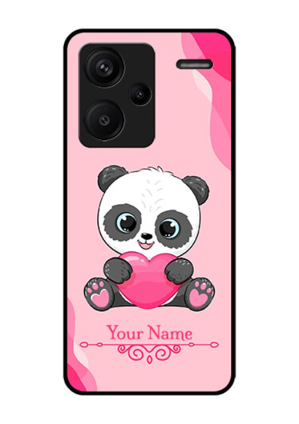 Xiaomi Redmi Note 13 Pro Plus 5G Custom Glass Phone Case - Cute Panda Design