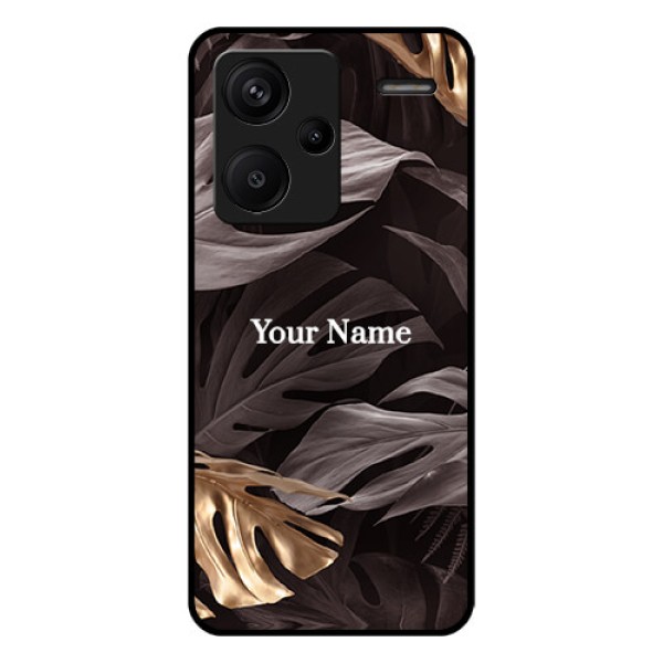 Xiaomi Redmi Note 13 Pro Plus 5G Custom Glass Phone Case - Wild Leaves Digital Paint Design Xiaomi Redmi Note 13 Pro Plus 5G Custom Glass Phone Case - Wild Leaves Digital Paint Design