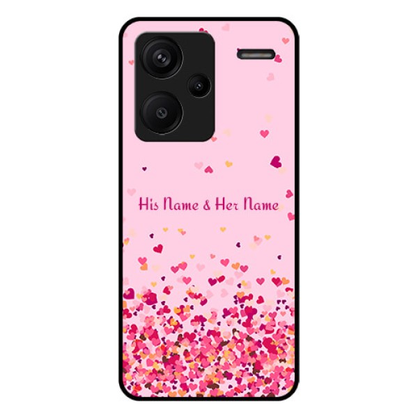 Xiaomi Redmi Note 13 Pro Plus 5G Custom Glass Phone Case - Floating Hearts Design Xiaomi Redmi Note 13 Pro Plus 5G Custom Glass Phone Case - Floating Hearts Design