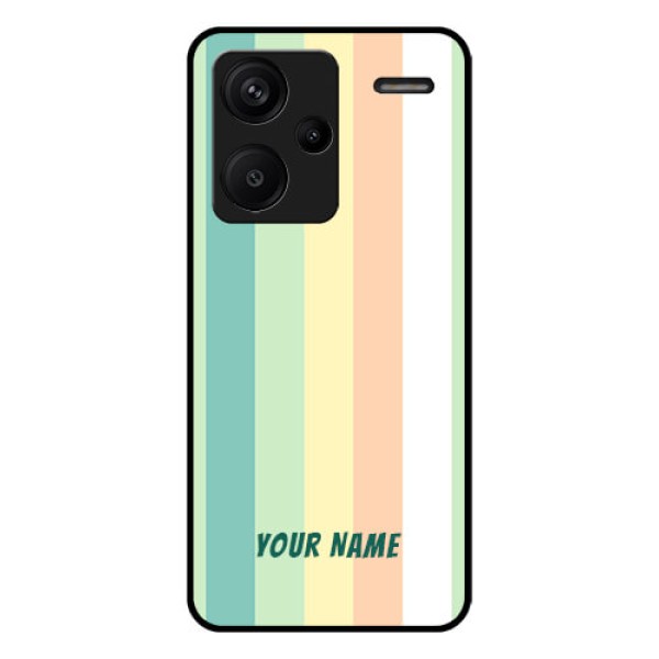 Xiaomi Redmi Note 13 Pro Plus 5G Custom Glass Phone Case - Multi - Colour Stripes Design