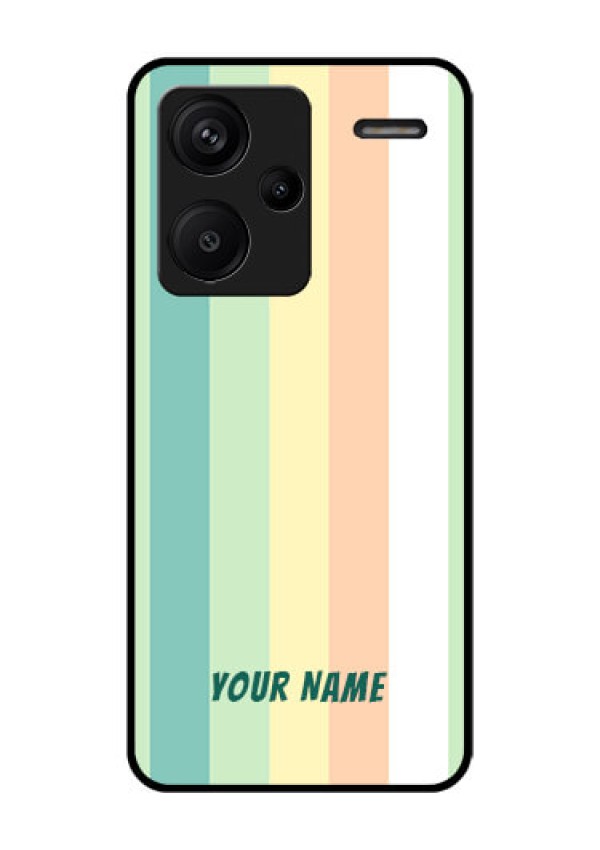 Xiaomi Redmi Note 13 Pro Plus 5G Custom Glass Phone Case - Multi - Colour Stripes Design