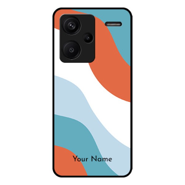 Xiaomi Redmi Note 13 Pro Plus 5G Custom Glass Phone Case - Coloured Waves Design Xiaomi Redmi Note 13 Pro Plus 5G Custom Glass Phone Case - Coloured Waves Design