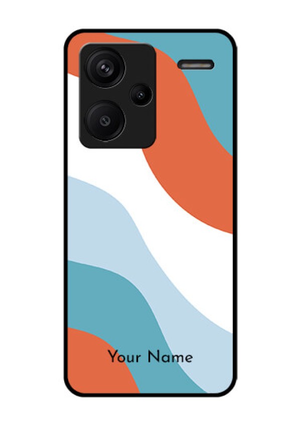 Xiaomi Redmi Note 13 Pro Plus 5G Custom Glass Phone Case - Coloured Waves Design