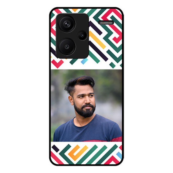 Xiaomi Redmi Note 13 Pro Plus 5G Custom Glass Phone Case - Colorful Maze Pattern Design Xiaomi Redmi Note 13 Pro Plus 5G Custom Glass Phone Case - Colorful Maze Pattern Design