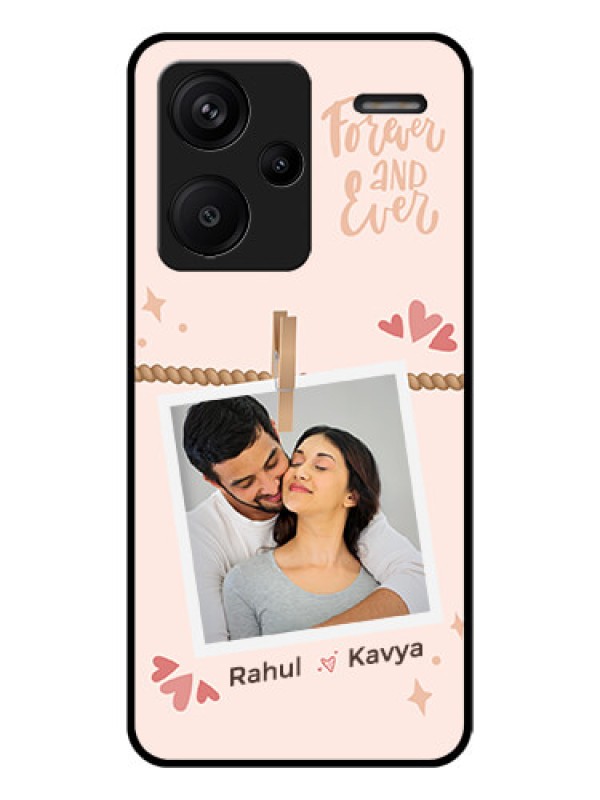 Custom Xiaomi Redmi Note 13 Pro Plus 5G Custom Glass Phone Case - Forever And Ever Love Design